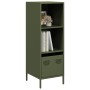 Aparador de acero verde oliva 35x39x103,5 cm de , Aparadores - Ref: Foro24-851380, Precio: 75,60 €