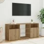 Mueble TV luces LED madera ingeniería roble artisan 120x30x50cm von , TV-Möbel - Ref: Foro24-856352, Preis: 102,15 €, Rabatt: %