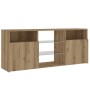 Mueble TV luces LED madera ingeniería roble artisan 120x30x50cm von , TV-Möbel - Ref: Foro24-856352, Preis: 106,23 €, Rabatt: %