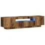 Mueble TV luces LED madera ingeniería envejecida 160x35x40 cm von , TV-Möbel - Ref: Foro24-856359, Preis: 119,83 €, Rabatt: %