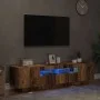 Mueble TV luces LED madera ingeniería envejecida 160x35x40 cm von , TV-Möbel - Ref: Foro24-856359, Preis: 119,83 €, Rabatt: %