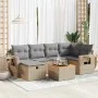 Set sofás de jardín 7 piezas y cojines ratán sintético beige von , Gartensets - Ref: Foro24-3325818, Preis: 452,52 €, Rabatt: %