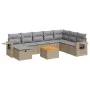 Set de sofás de jardín con cojines 9 pzas ratán sintético beige by , Garden sets - Ref: Foro24-3325832, Price: 556,32 €, Disc...