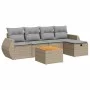 Juego de sofás jardín con cojines 6 pzas ratán sintético beige by , Garden sets - Ref: Foro24-3325839, Price: 374,31 €, Disco...