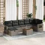Set de sofás de jardín y cojines 8 piezas ratán sintético gris by , Garden sets - Ref: Foro24-3325826, Price: 483,94 €, Disco...