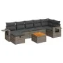 Set de sofás de jardín y cojines 8 piezas ratán sintético gris by , Garden sets - Ref: Foro24-3325826, Price: 483,94 €, Disco...