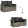 Set de sofás de jardín y cojines 8 piezas ratán sintético gris by , Garden sets - Ref: Foro24-3325826, Price: 483,94 €, Disco...