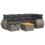Set de sofás de jardín 7 pzas con cojines ratán sintético gris by , Garden sets - Ref: Foro24-3325847, Price: 442,51 €, Disco...
