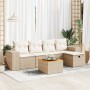 Juego de sofás jardín con cojines 6 pzas ratán sintético beige von , Gartensets - Ref: Foro24-3325866, Preis: 452,25 €, Rabat...