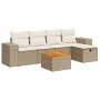 Juego de sofás jardín con cojines 6 pzas ratán sintético beige by , Garden sets - Ref: Foro24-3325866, Price: 456,90 €, Disco...
