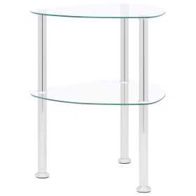Computer Beistelltisch transparentes Glas 38x38x50 cm von vidaXL, Seitentische - Ref: Foro24-322785, Preis: 35,85 €, Rabatt: %
