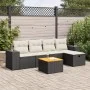 Set de sofás de jardín 6 piezas y cojines ratán sintético negro by , Garden sets - Ref: Foro24-3325864, Price: 360,13 €, Disc...