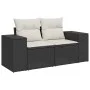 Set de sofás de jardín 6 piezas y cojines ratán sintético negro by , Garden sets - Ref: Foro24-3325864, Price: 360,13 €, Disc...