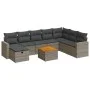 Set de sofás de jardín con cojines 9 pzas ratán sintético gris by , Garden sets - Ref: Foro24-3325805, Price: 531,53 €, Disco...