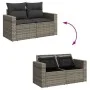 Set de sofás de jardín con cojines 9 pzas ratán sintético gris by , Garden sets - Ref: Foro24-3325805, Price: 531,53 €, Disco...