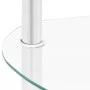 Computer side table with transparent glass, 38x38x50 cm. by vidaXL, Side tables - Ref: Foro24-322785, Price: 34,90 €, Discoun...