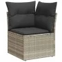 Set de sofás de jardín 7 pzas con cojines ratán PE gris claro von , Gartensets - Ref: Foro24-3326833, Preis: 551,19 €, Rabatt: %