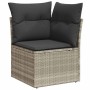 Set de sofás de jardín 7 pzas con cojines ratán PE gris claro by , Garden sets - Ref: Foro24-3326833, Price: 522,20 €, Discou...