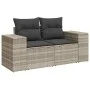 Set de sofás de jardín 7 pzas con cojines ratán PE gris claro von , Gartensets - Ref: Foro24-3326833, Preis: 551,19 €, Rabatt: %