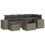 Set de sofás de jardín 7 pzas con cojines ratán sintético gris by , Garden sets - Ref: Foro24-3326831, Price: 486,32 €, Disco...