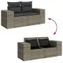 Set de sofás de jardín 7 pzas con cojines ratán sintético gris by , Garden sets - Ref: Foro24-3326831, Price: 486,32 €, Disco...