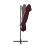 Freischwinger-Regenschirm mit doppelter Abdeckung burgunderrot 250x250 cm von vidaXL, Sonnenschirme - Ref: Foro24-312366, Pre...
