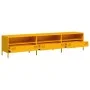 Mueble TV acero laminado en frío amarillo mostaza 202x39x43,5cm by , TV Furniture - Ref: Foro24-851349, Price: 177,14 €, Disc...