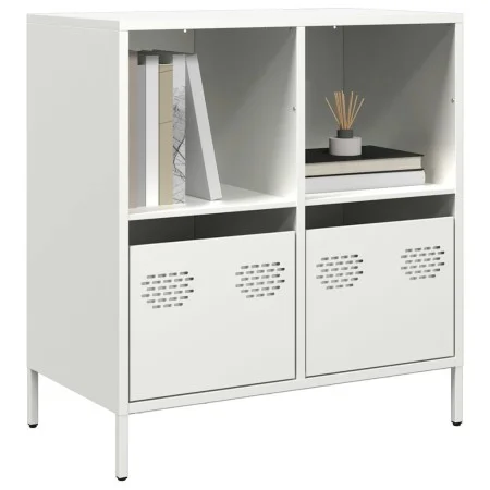 Aparador de acero laminado en frío blanco 68x39x73,5 cm by , Sideboards - Ref: Foro24-851363, Price: 88,23 €, Discount: %