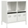 Aparador de acero laminado en frío blanco 68x39x73,5 cm by , Sideboards - Ref: Foro24-851363, Price: 88,23 €, Discount: %