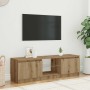 Mueble de TV luces LED madera roble artisan 140x40x35,5 cm von , TV-Möbel - Ref: Foro24-856350, Preis: 127,06 €, Rabatt: %