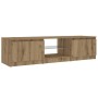Mueble de TV luces LED madera roble artisan 140x40x35,5 cm von , TV-Möbel - Ref: Foro24-856350, Preis: 127,06 €, Rabatt: %