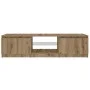 Mueble de TV luces LED madera roble artisan 140x40x35,5 cm by , TV Furniture - Ref: Foro24-856350, Price: 122,67 €, Discount: %