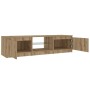 Mueble de TV luces LED madera roble artisan 140x40x35,5 cm von , TV-Möbel - Ref: Foro24-856350, Preis: 127,06 €, Rabatt: %