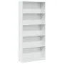 Estantería madera de ingeniería blanco brillo 80x24x176 cm de , Librerías y estanterías - Ref: Foro24-858308, Precio: 97,56 €...