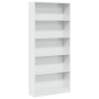Estantería madera de ingeniería blanco brillo 80x24x176 cm by , Bookcases and shelves - Ref: Foro24-858308, Price: 101,12 €, ...