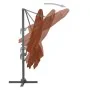 Sombrilla voladiza con poste de aluminio terracota 400x300 cm de vidaXL, Sombrillas - Ref: Foro24-312317, Precio: 268,28 €, D...