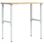 Banco de trabajo madera maciza de roble 100x60x(71,5-98) cm by , Work tables - Ref: Foro24-3309717, Price: 135,80 €, Discount: %
