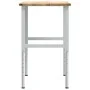 Banco de trabajo madera maciza de roble 100x60x(71,5-98) cm by , Work tables - Ref: Foro24-3309717, Price: 135,80 €, Discount: %