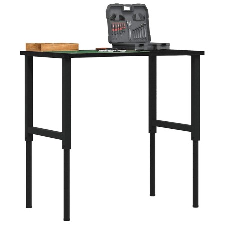 Banco de trabajo madera roble marrón oscuro 100x60x(71,5-98) cm de , Mesas de trabajo - Ref: Foro24-3309699, Precio: 131,12 €...