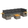 Set de sofás de jardín y cojines 8 piezas ratán sintético gris von , Gartensets - Ref: Foro24-3325994, Preis: 488,45 €, Rabat...