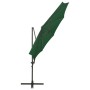 Ampelschirm mit Mast und grünen LED-Leuchten 300 cm von vidaXL, Sonnenschirme - Ref: Foro24-312337, Preis: 119,10 €, Rabatt: %