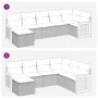 Set de sofás de jardín 7 pzas con cojines ratán sintético negro von , Gartensets - Ref: Foro24-3326038, Preis: 432,90 €, Raba...