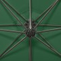 Cantilever parasol with pole and green LED lights 300 cm by vidaXL, Umbrellas - Ref: Foro24-312337, Price: 119,10 €, Discount: %