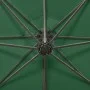 Cantilever parasol with pole and green LED lights 300 cm by vidaXL, Umbrellas - Ref: Foro24-312337, Price: 117,65 €, Discount: %