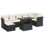 Set de sofás de jardín y cojines 8 piezas ratán sintético negro by , Garden sets - Ref: Foro24-3326197, Price: 510,95 €, Disc...