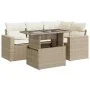 Juego de sofás jardín con cojines 5 pzas ratán sintético beige von , Gartensets - Ref: Foro24-3326309, Preis: 432,08 €, Rabat...