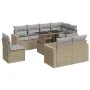 Set de sofás de jardín con cojines 9 pzas ratán sintético beige von , Gartensets - Ref: Foro24-3326340, Preis: 717,18 €, Raba...