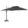 Cantilever parasol with black double roof 300x300 cm by vidaXL, Umbrellas - Ref: Foro24-312376, Price: 323,95 €, Discount: %