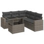 Set de muebles de jardín 6 pzas y cojines ratán sintético gris by , Garden sets - Ref: Foro24-3326321, Price: 459,00 €, Disco...