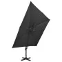 Ampelschirm mit schwarzem Doppeldach 300x300 cm von vidaXL, Sonnenschirme - Ref: Foro24-312376, Preis: 308,59 €, Rabatt: %